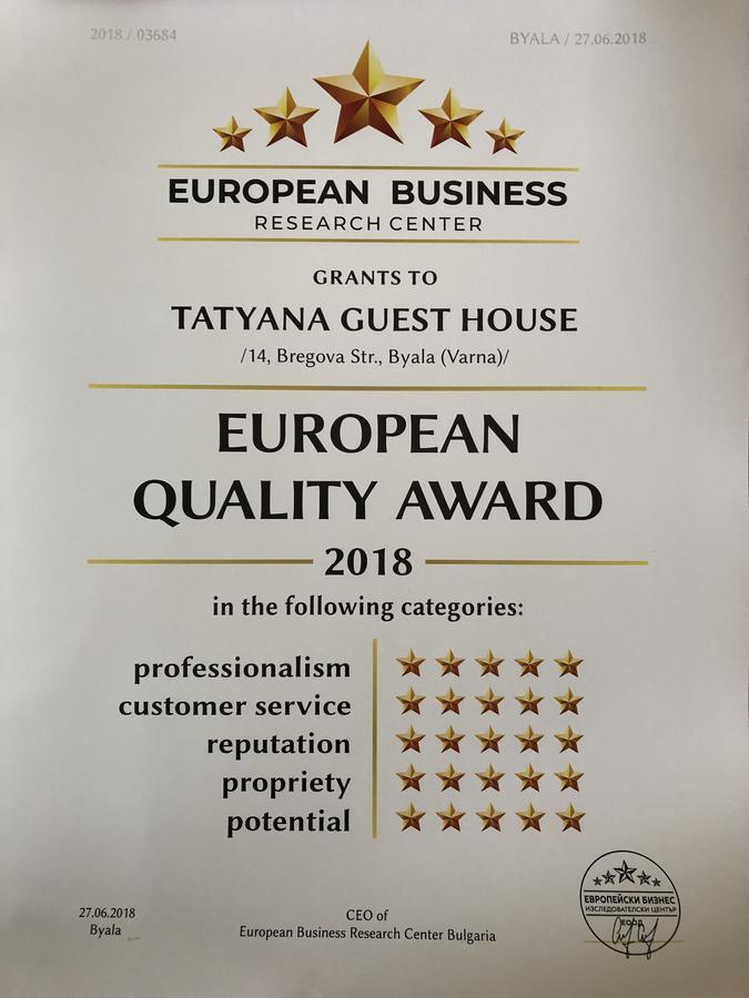 Tatyana Guest House Byala  Dış mekan fotoğraf